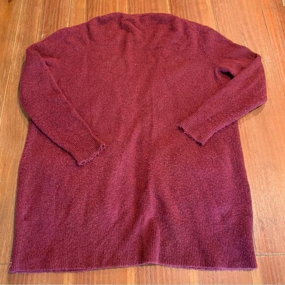 Madewell Women’s Long Open Front Merino Wool Alpaca Blend Cardigan Sweater S - Picture 2 of 8